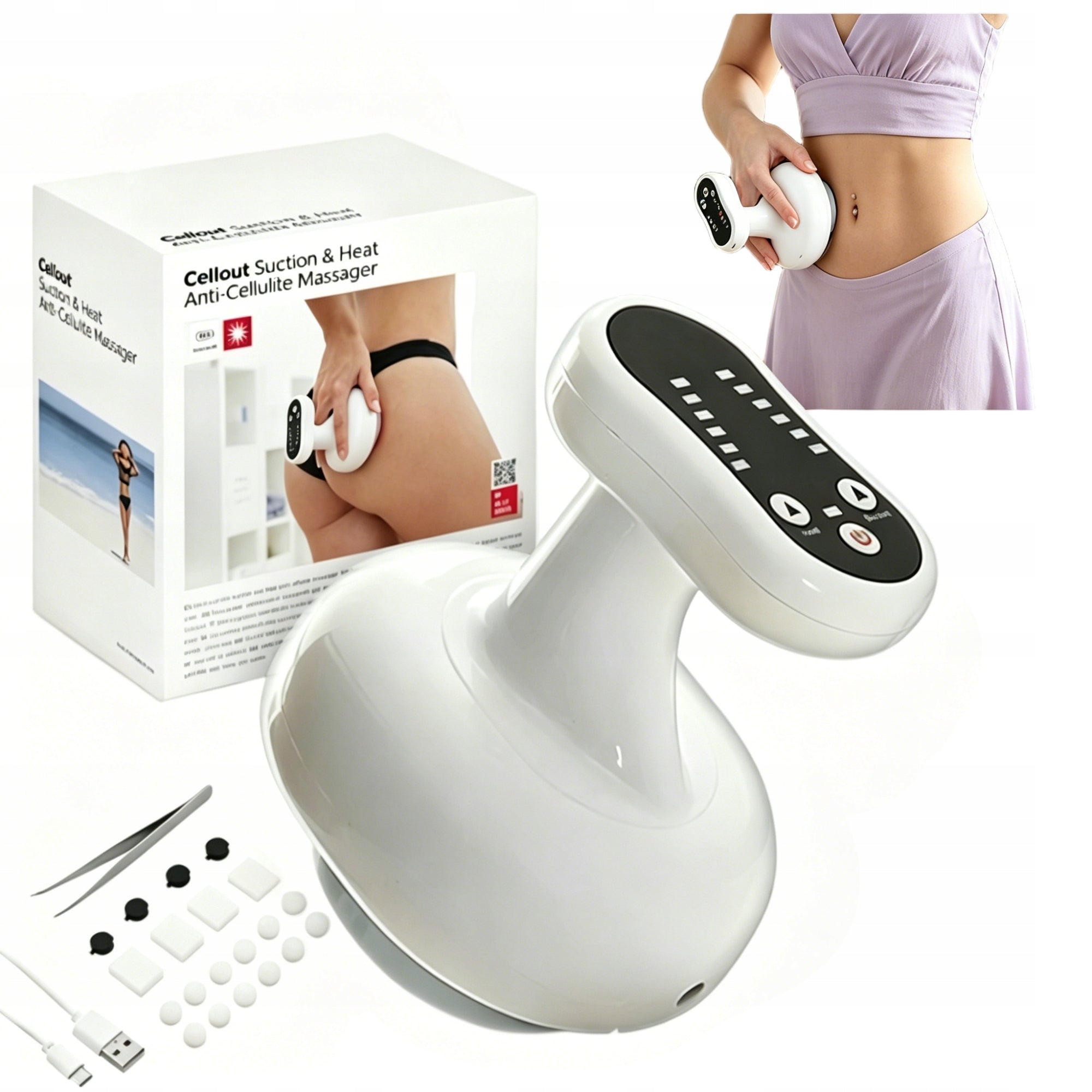 Electric Bubble Chinese WIRELESS Anti-Cellulite Massager Heated