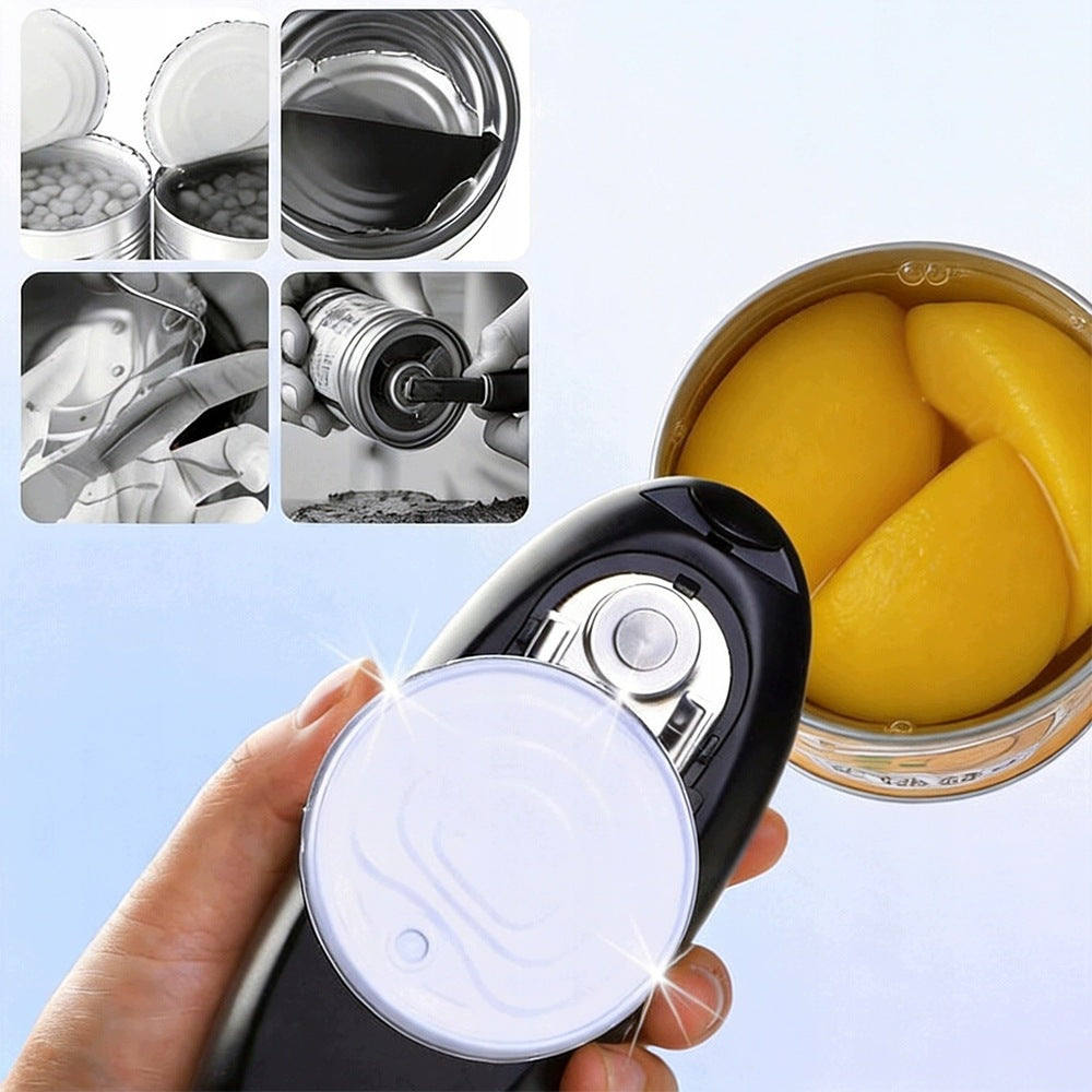 Electric Can Opener Automatic Battery Operated Stainless Steel Packaging status original