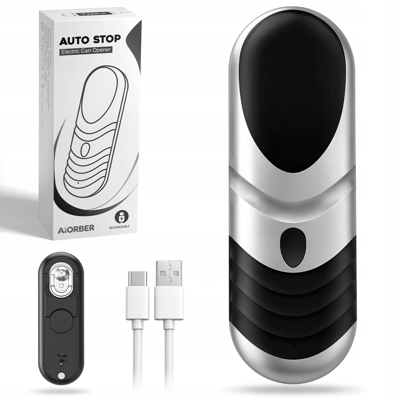 Electric Can Opener USB-C Rechargeable Automatic Smooth Edge One Touch