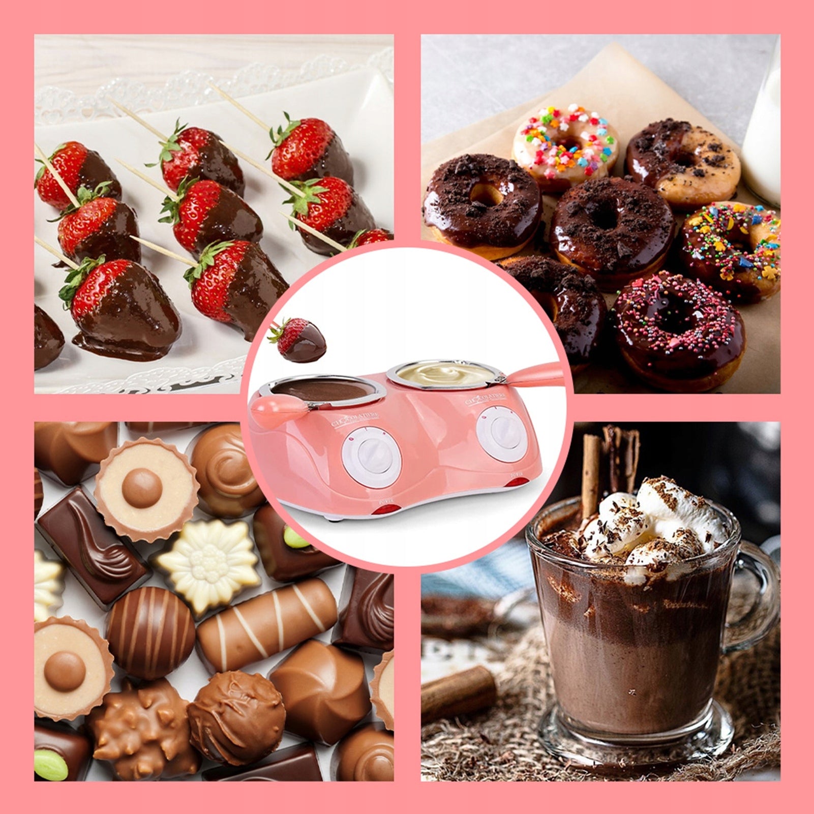 Electric Chocolate Melt with Accessories Non Stick for QG Candy