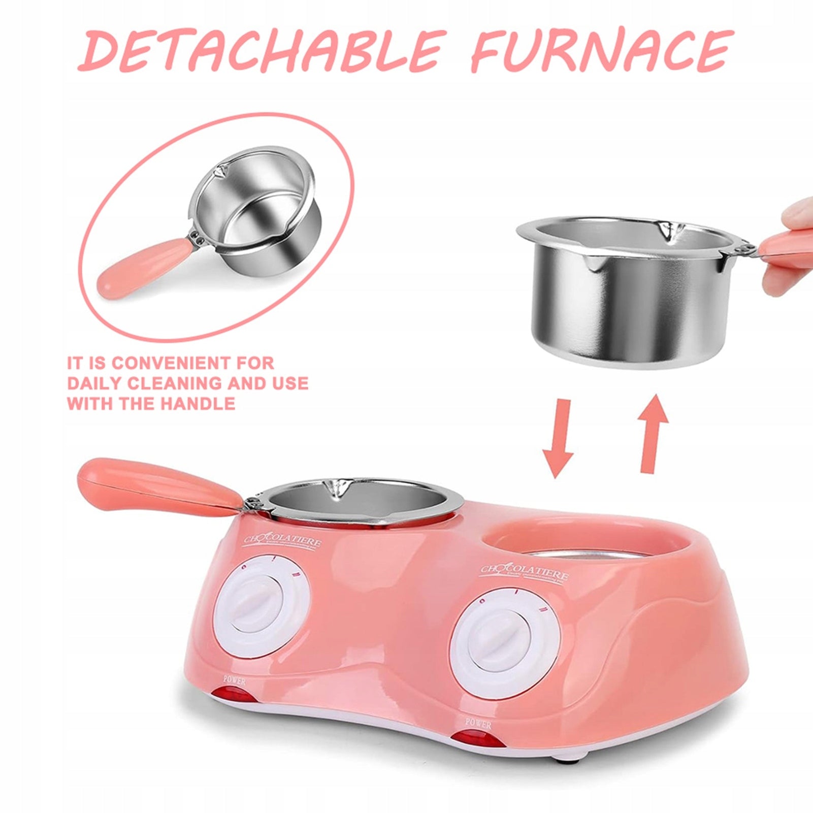 Electric Chocolate Melting Pot with Nonstick Accessories d Brand no brand
