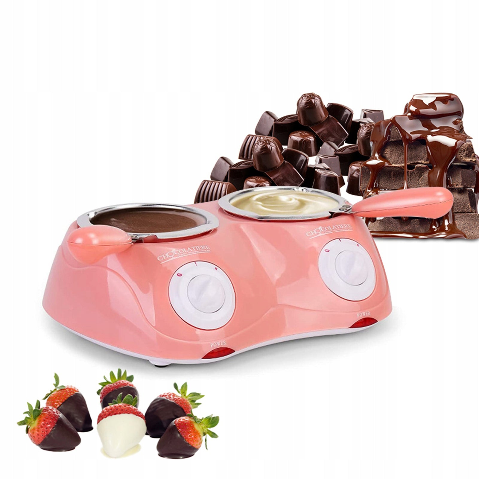 Electric Chocolate Melting Pot with Nonstick Accessories d