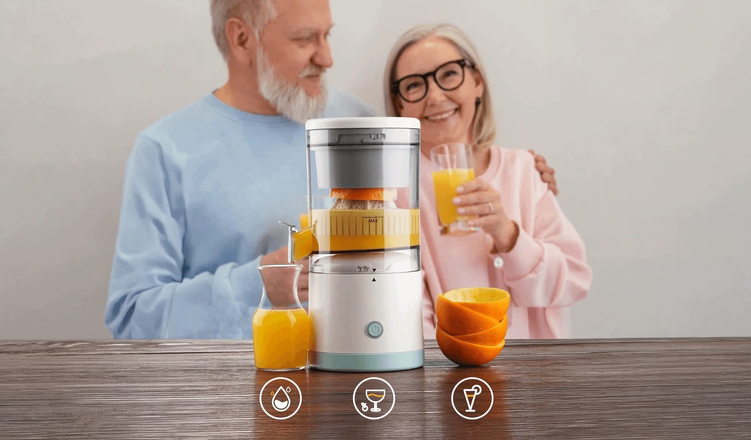 Electric Citrus Juicer USB 45W Wireless Juicer Packaging status original