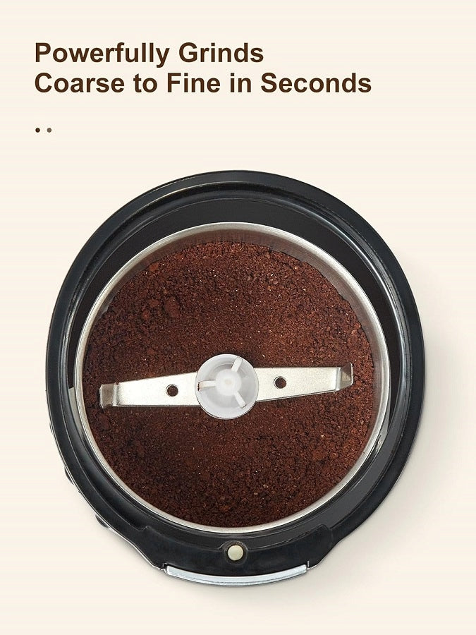 Electric Coffee Grinder 100g Steel Blade, Portable REEMIX UK PLUG Manufacturer code 6918311108718