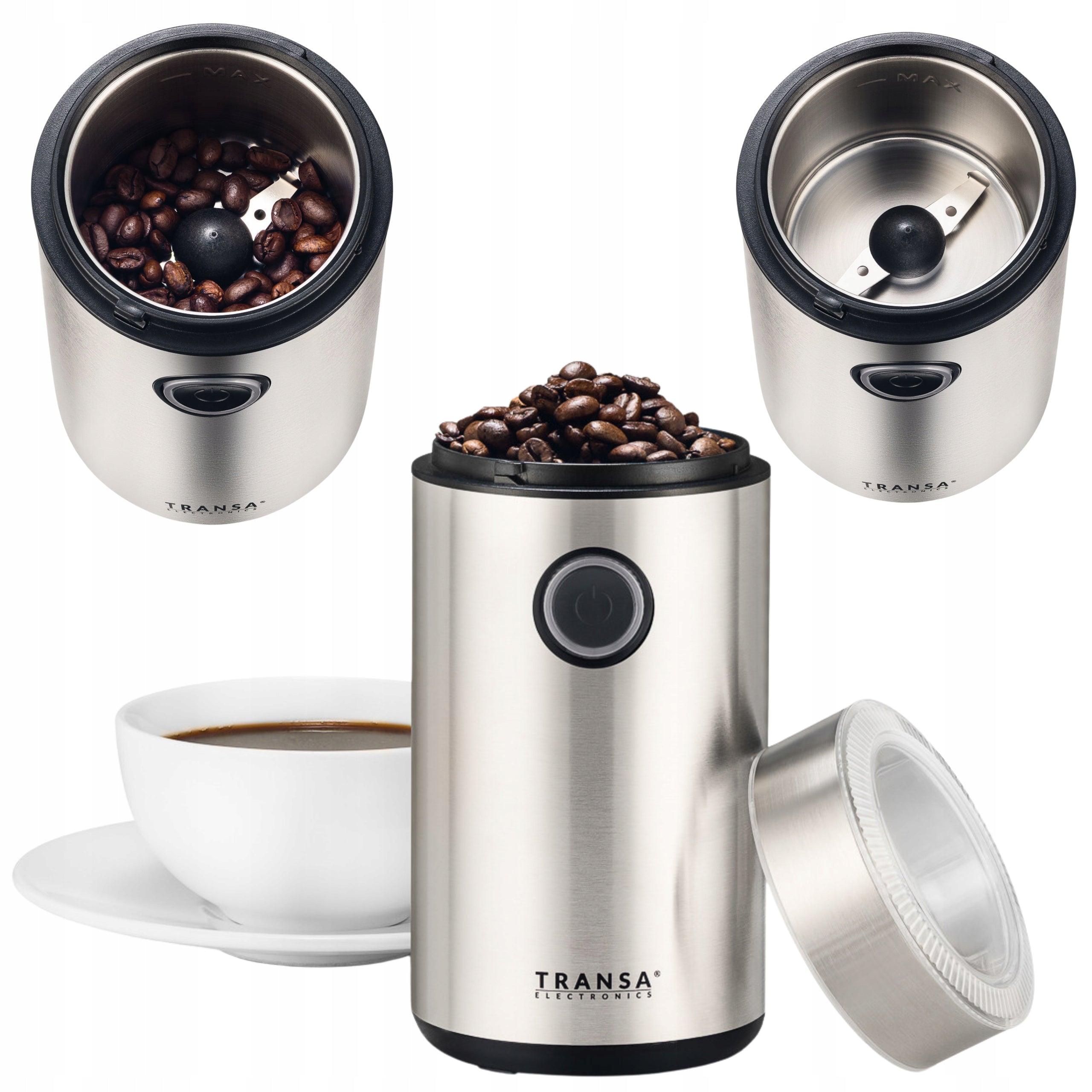 Electric Coffee Grinder INOX 200W