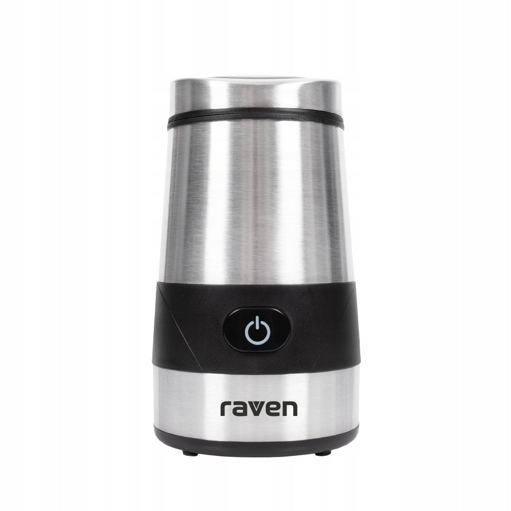 Electric Coffee Grinder Knife with Lid RAVEN EMDK001X Silver