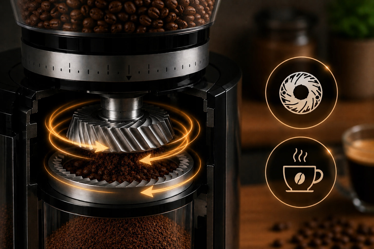 Electric Coffee Grinder MPM MMK-09M 150W 20 Degree Grinding Steel Packaging status original