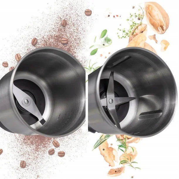 Electric Coffee Grinder Spice Beans Nut Herbs Shredder 2in1 Manufacturer code 660514
