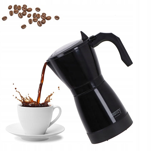 Electric Coffee Maker Moka Pressure Cafeteria Black Packaging status original