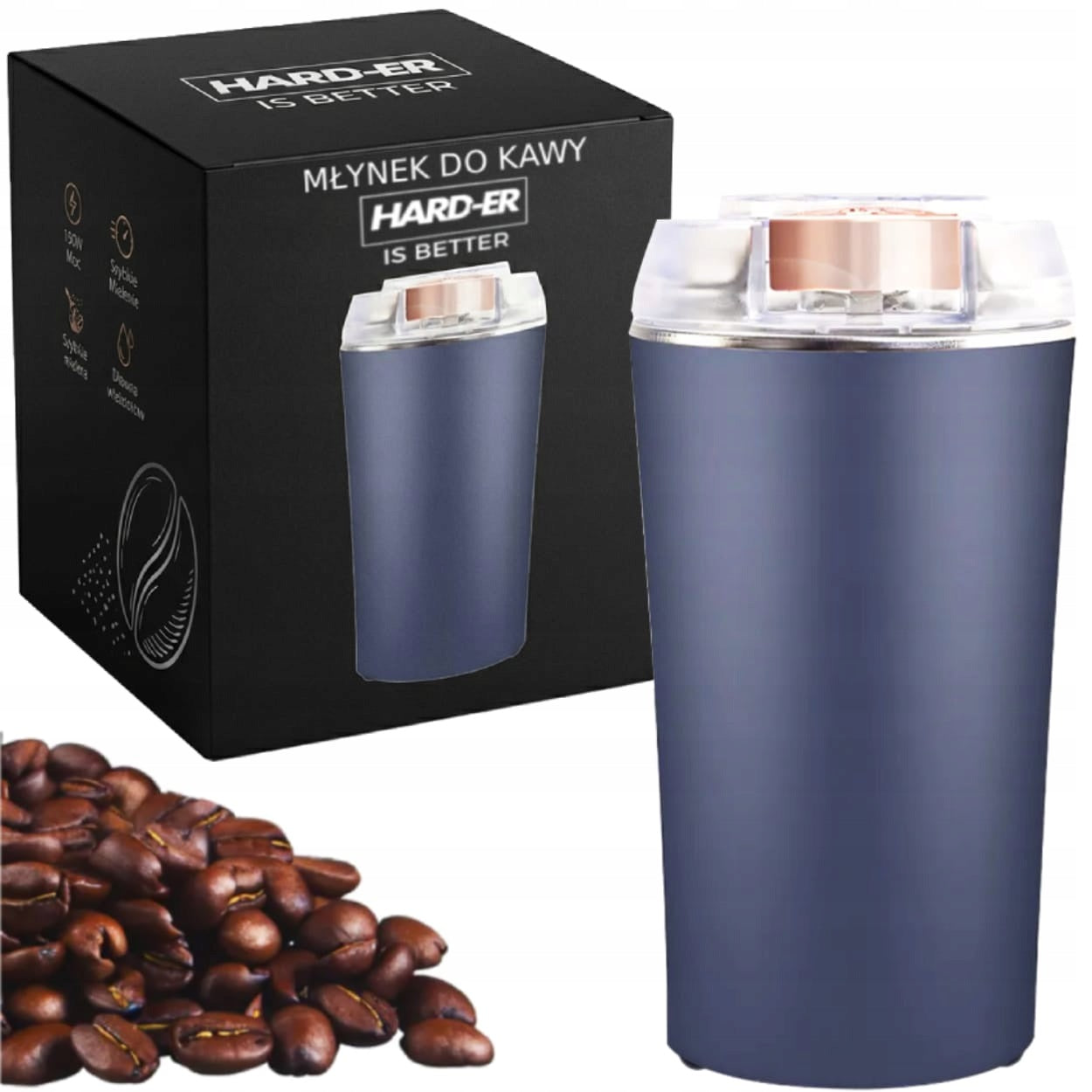 Electric Coffee Nut Grinder Spice STRONG 200W Hard-er
