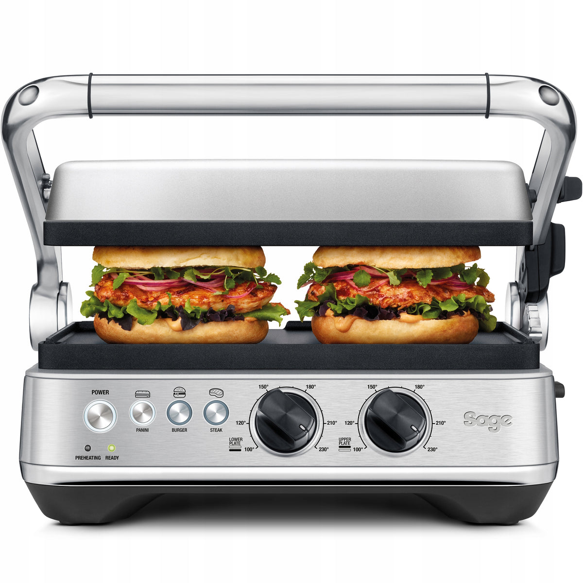 Electric Contact Grill Sage SGR700BSS 1800W Power rating 1800 W