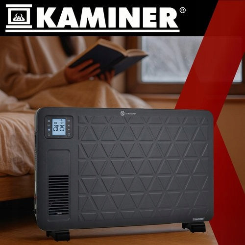 Electric Convector Heater KAMINER 2300W Energy Efficient WiFi Remote Control Dominant color black