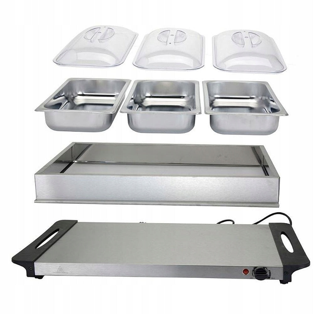 Electric Dish Food Heater Buffet Bemar Portable Containers Packaging status original