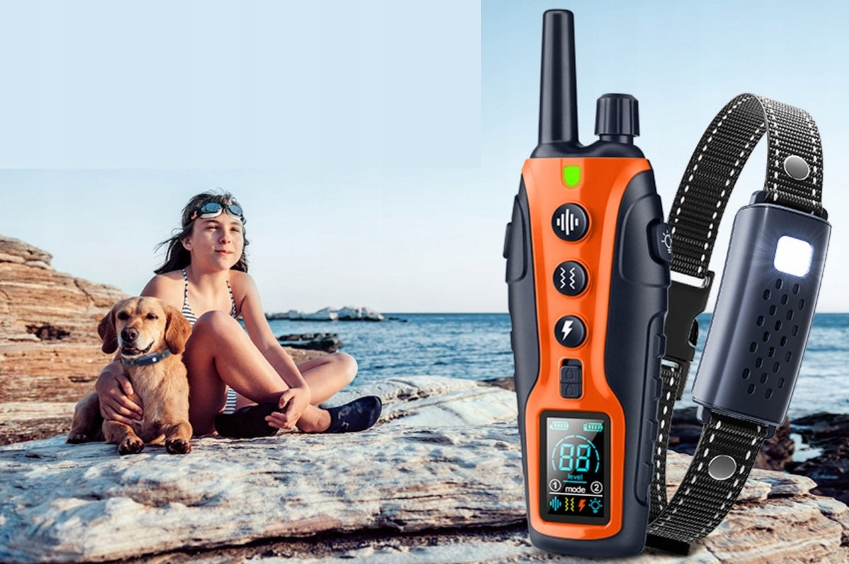 Electric Dog Collar Training Waterproof Silencing 1000m Manufacturer code Elektryczna Obroża dla Psa Treningowa 1000m