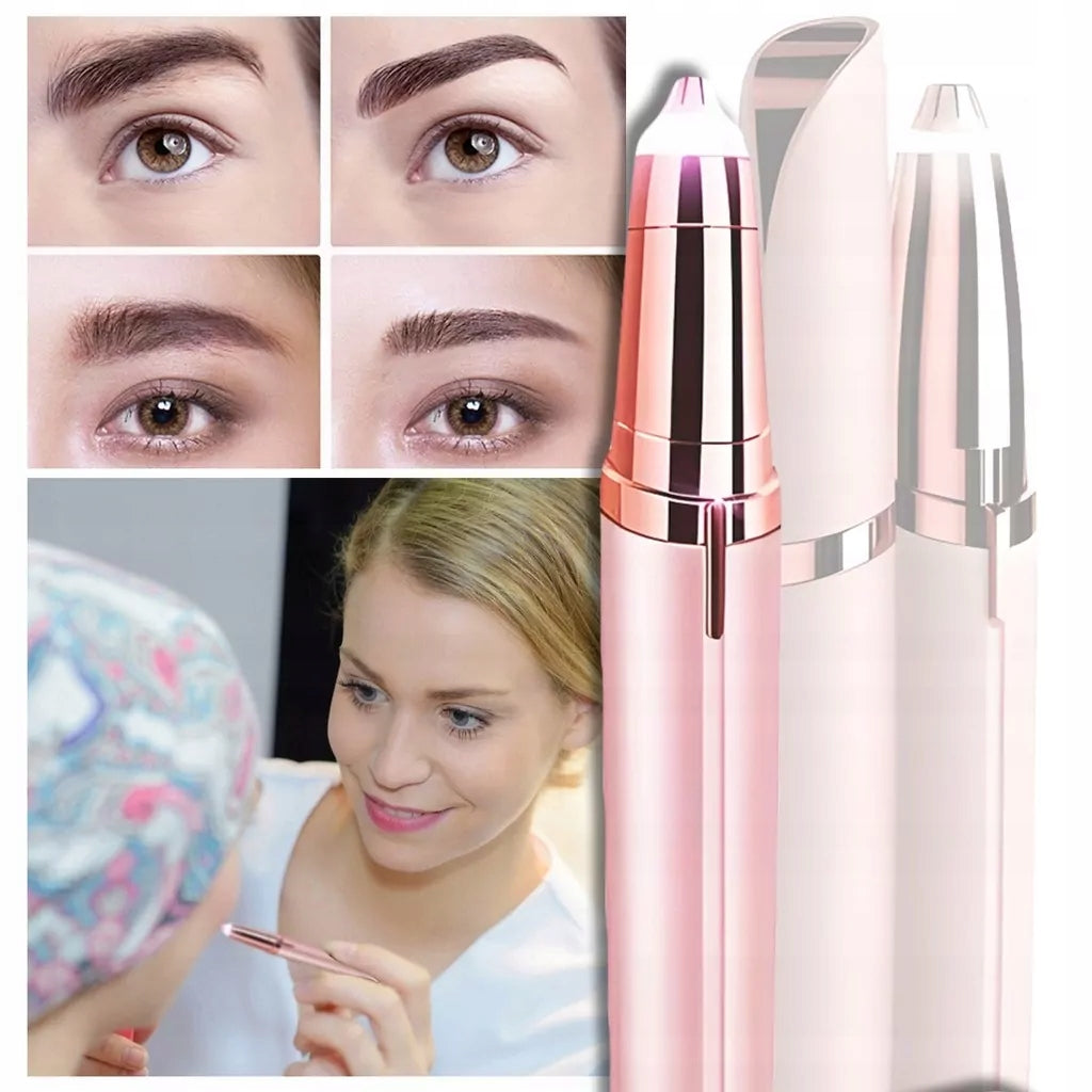 Electric EYEBROW TRIMMER Pocket FACE EPILATOR pink GIFT Brand no brand