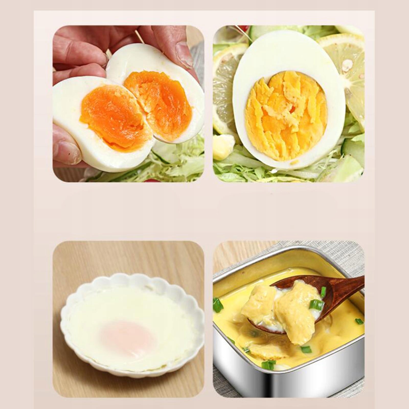 Electric Egg Cooker Egg Boiler Machine with Auto Shut Off Feature White Packaging status original