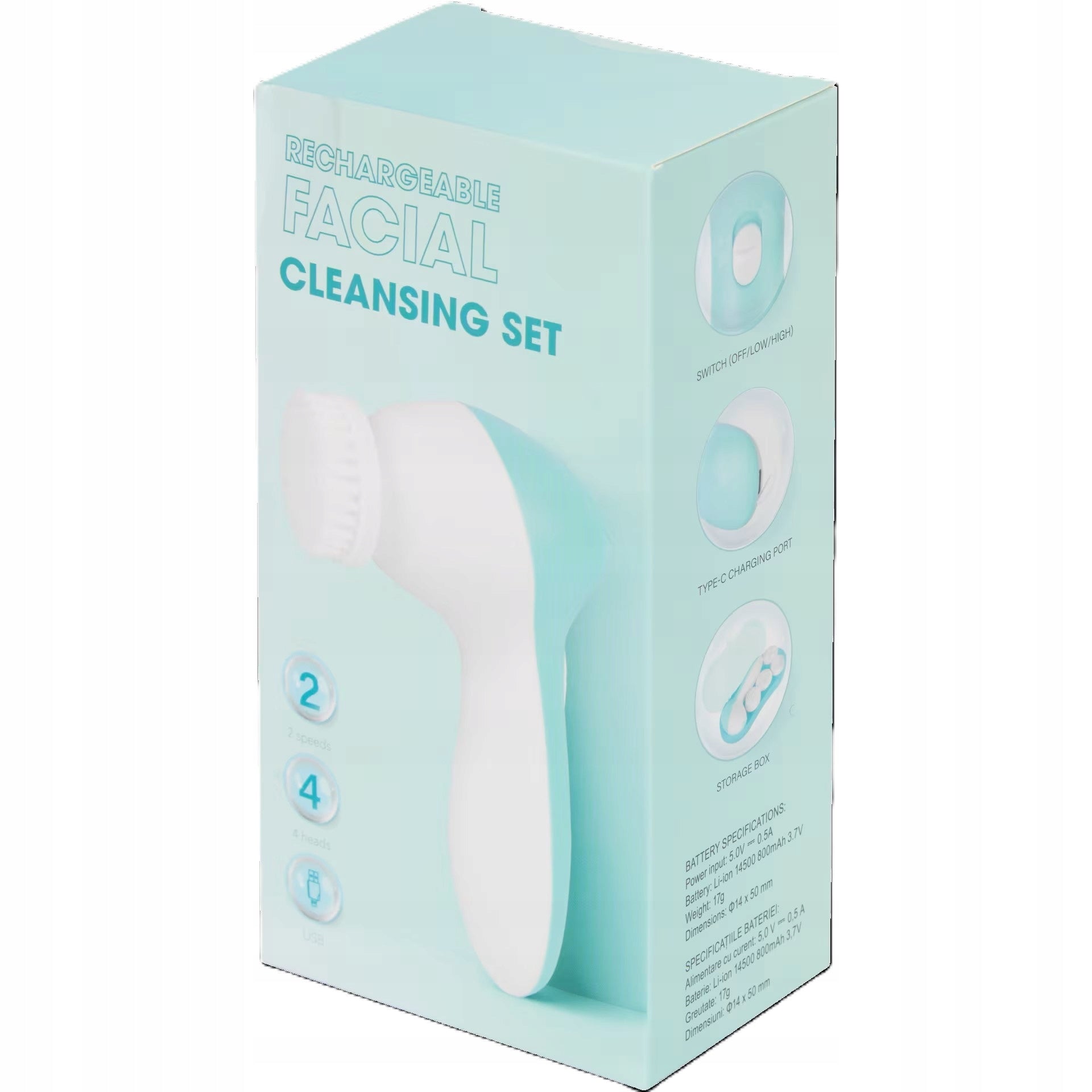 Electric Face Cleansing Kit 6 Elements