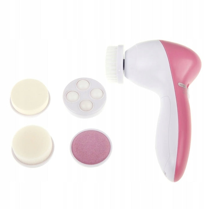 Electric Face Massage Wash Brush 5in1 PINK