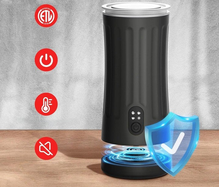 Electric Foamer Milk Heater 4in1 240ml Black Brand no brand