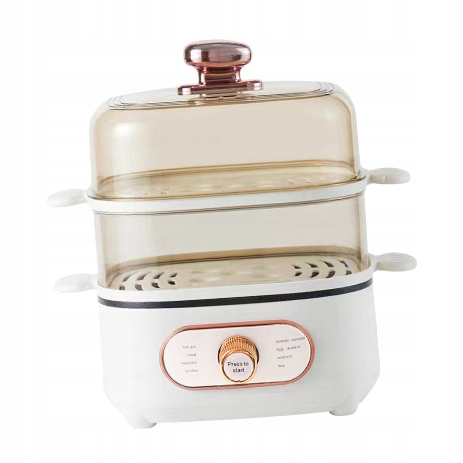 Electric Food Steamer Knob Controlled Hot Pot Small Household with Packaging status original
