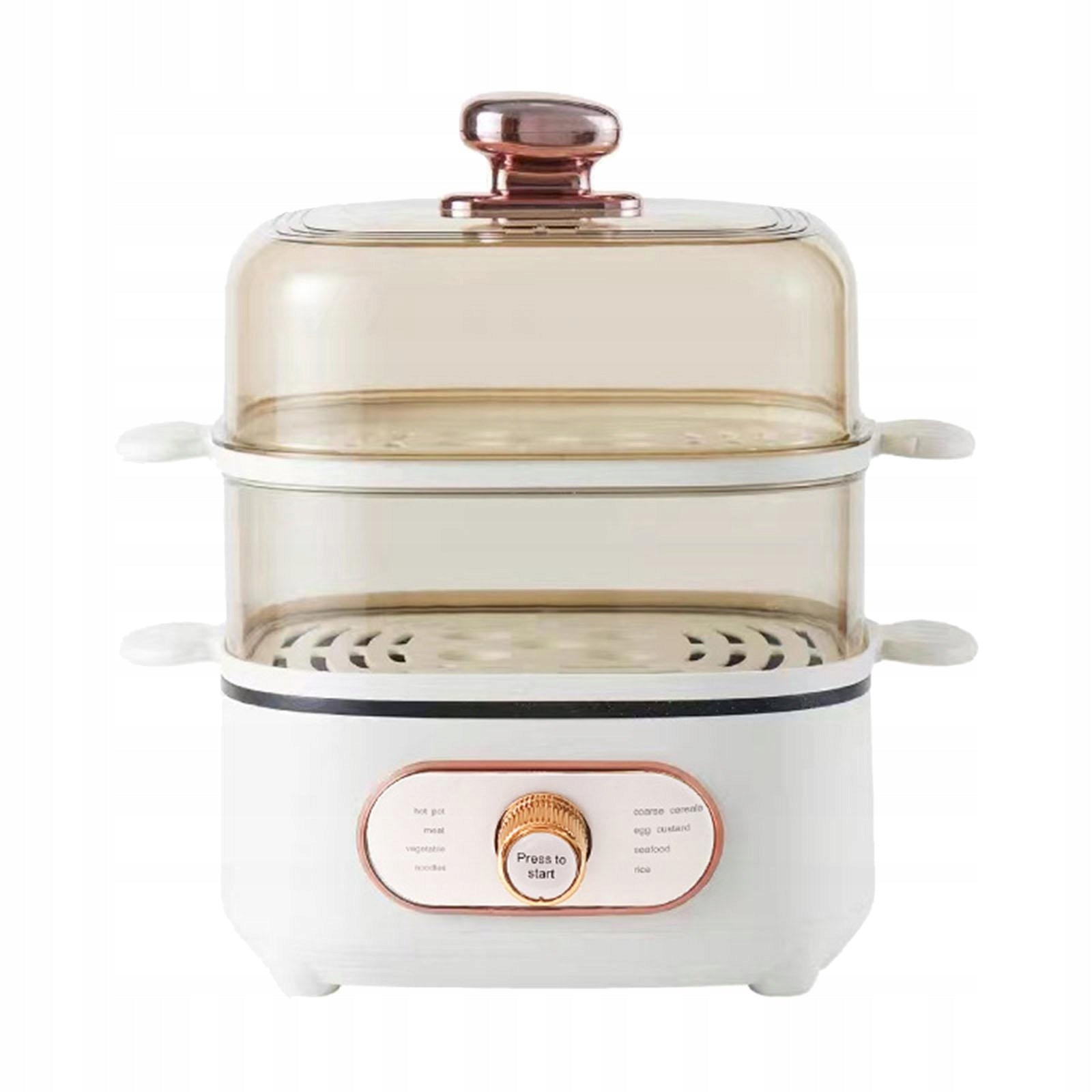 Electric Food Steamer Knob Controlled Hot Pot Small Household with