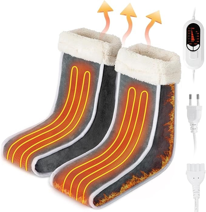 Electric Foot Warmer 60°C Timer SCZND FT-02A Grey