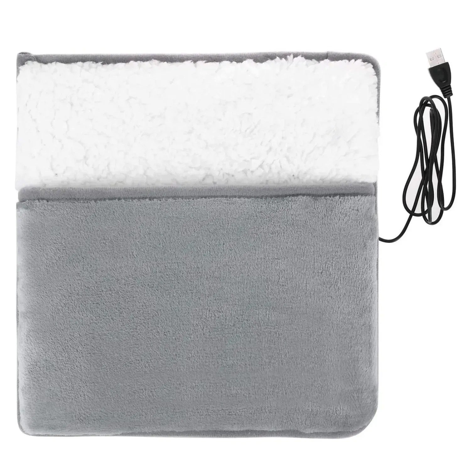 Electric Foot Warmer USB Heating Pad 50-60°C Grey Brand no brand
