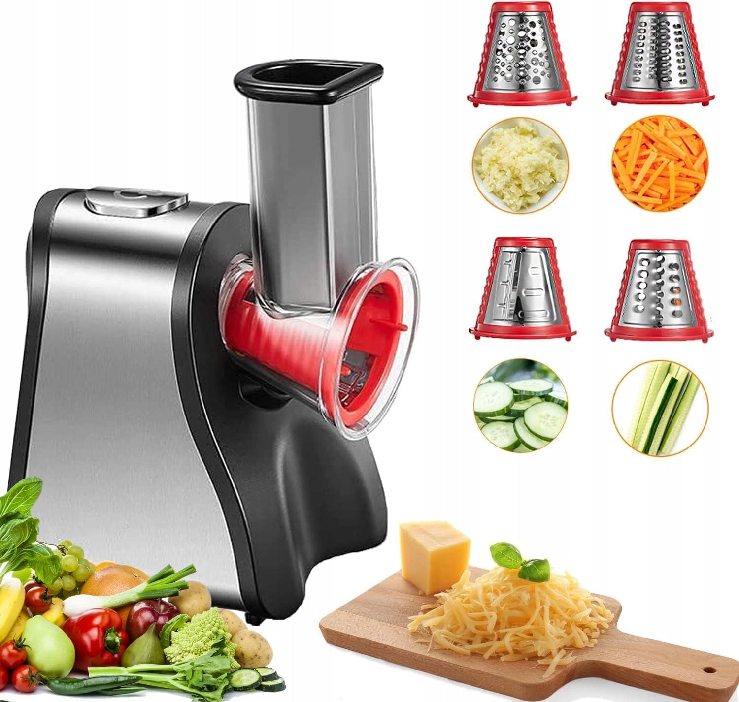 Electric Grater SLICER 200 W – vegetable shredder, fruit, nuts