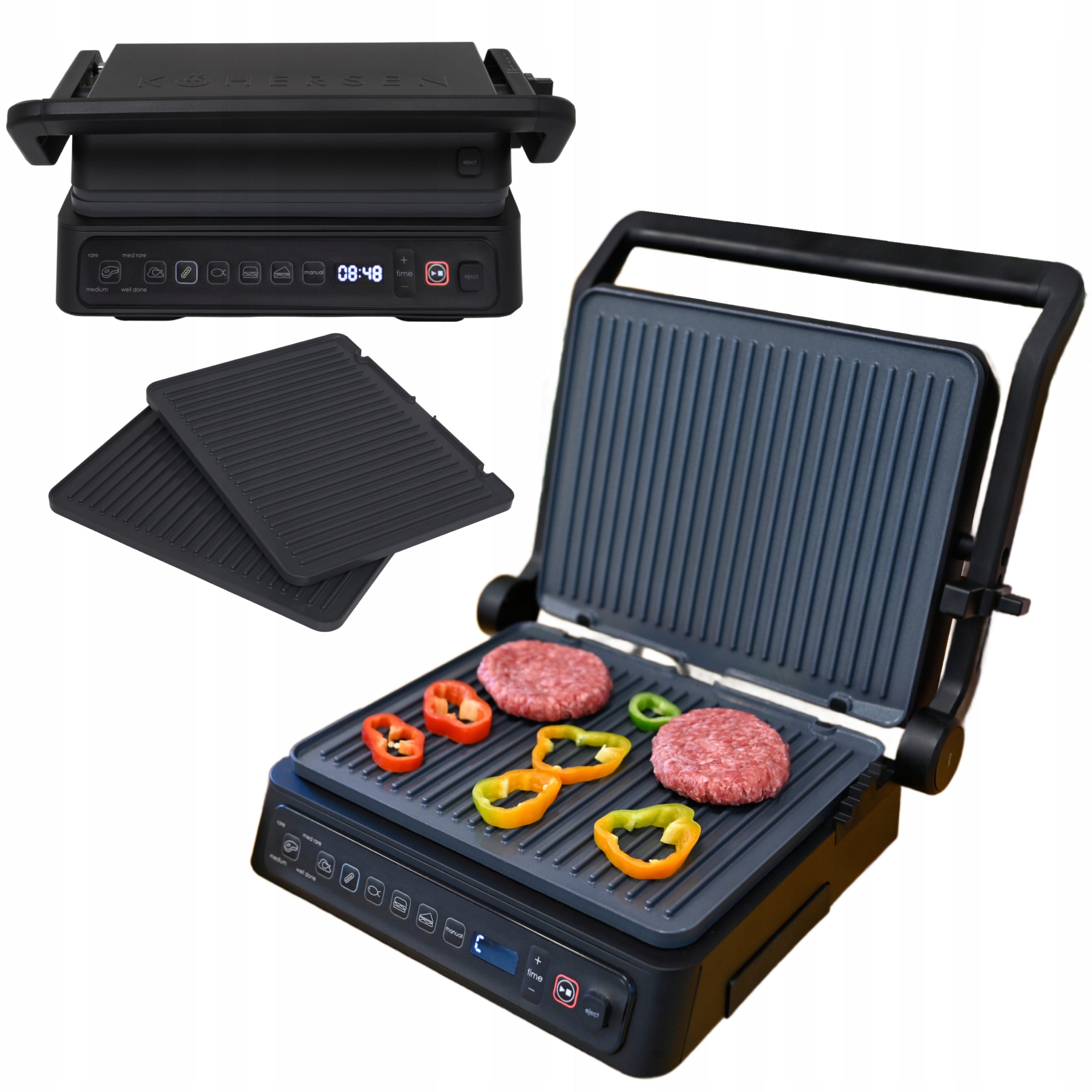 Electric Grill Ceramic Folding Kohersen NX CERAMIC Smart 2000W