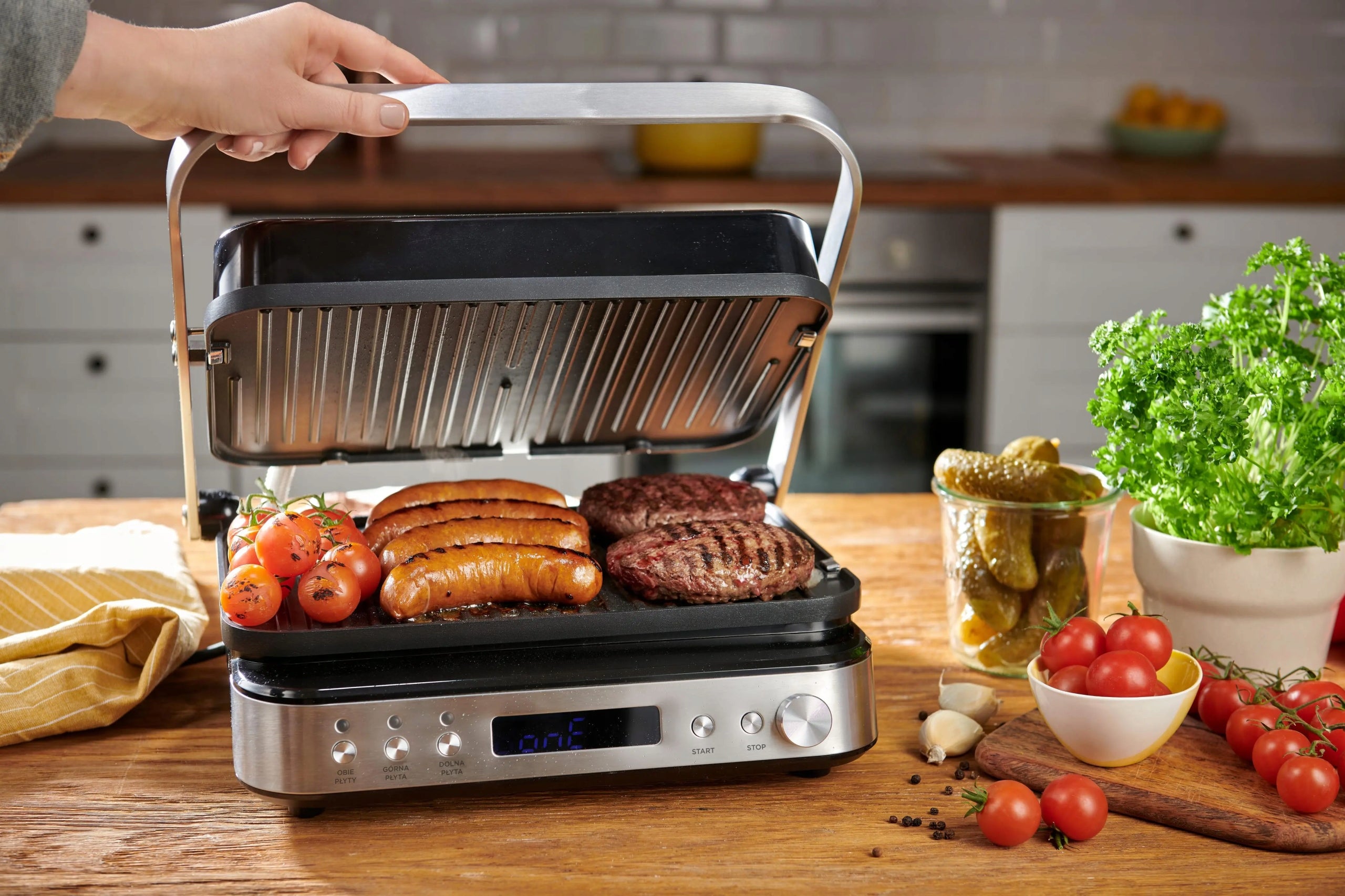 Electric Grill RAVEN EGE005 3in1 Waffles Rifled Flat Display 2000W Power 2000 W