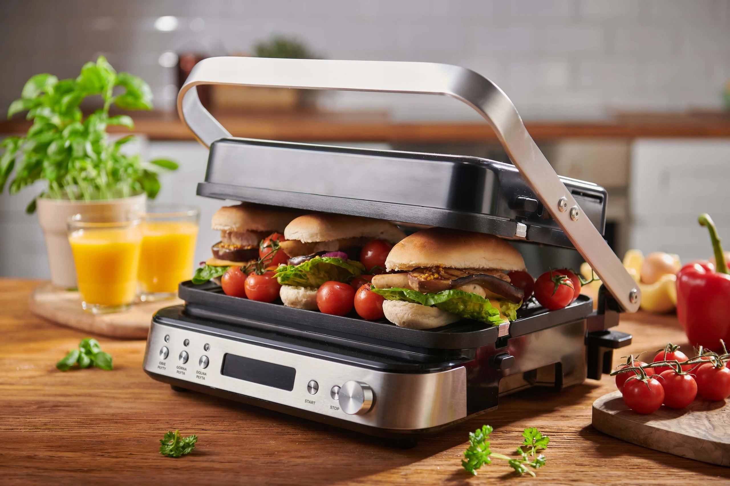 Electric Grill RAVEN EGE005 3in1 Waffles Rifled Flat Display 2000W Temperature control yes