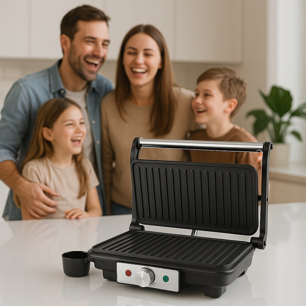 Electric Grill Toaster Riwall Juicy Panini 1800W Nonstick Brand Riwall Pro