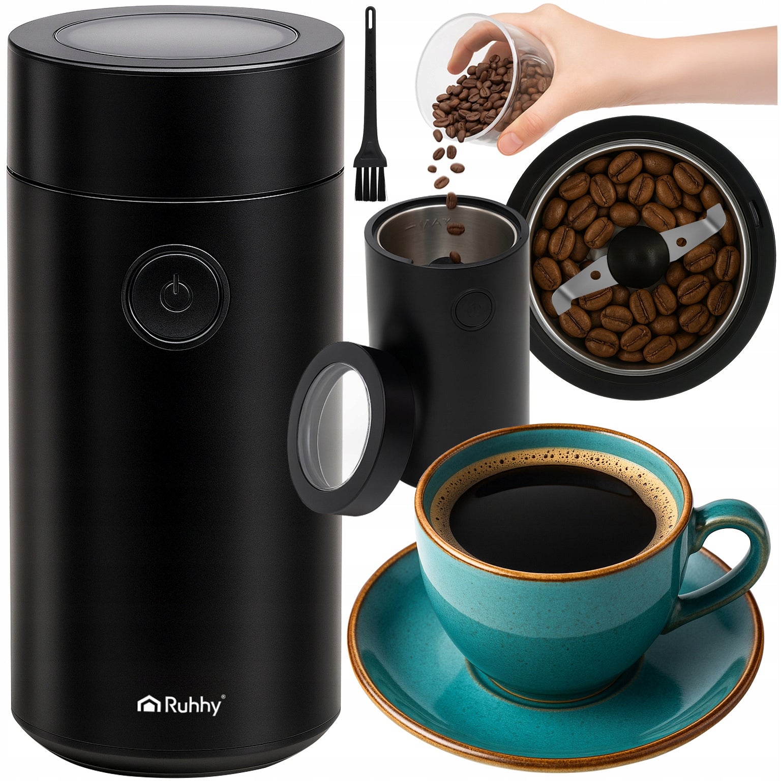 Electric Grinder Ruhhy Electric Coffee Grinder for Nut Grinding
