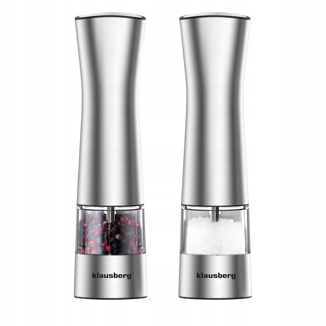 Electric Grinder for Salt and Pepper Set of 2 Silver Manufacturer code 7610-KB