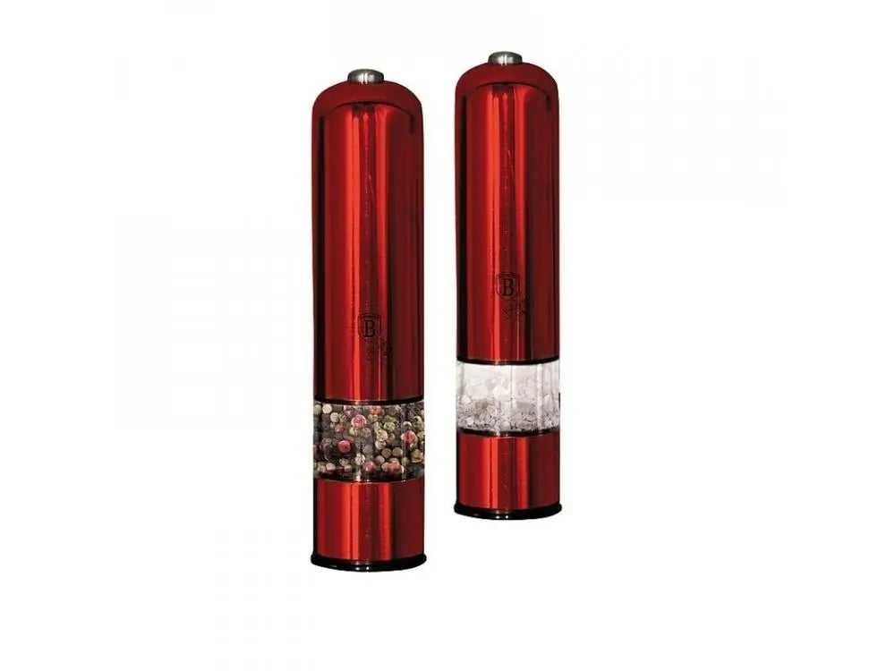 Electric Grinders 2 Pieces BerlingerHaus BH-7217 Burgundy Metallic