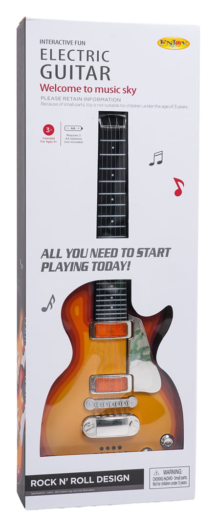 Electric Guitar for Kids Rock Headphones Microphone 2 Modes