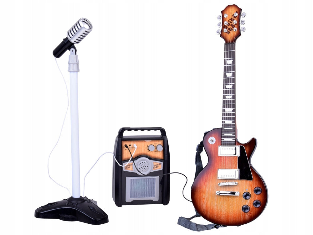 Electric Guitar with Microphone and Amplifier for Children Karaoke IN0171 Kind electric guitar
