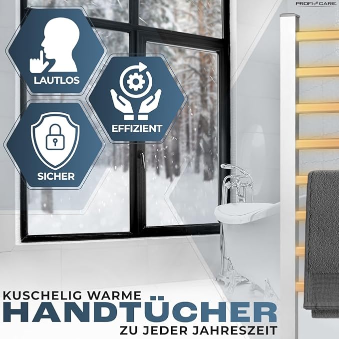 Electric Hanger Towel Dryer ProfiCare PC EHW 3115 125W IP22 Brand Proficare