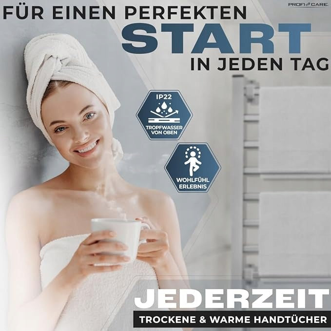 Electric Hanger Towel Dryer ProfiCare PC EHW 3115 125W IP22 Dominant color white