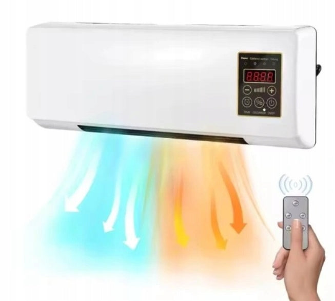 Electric Heater 1800W Wall Mounted Air Energy Saving Curtain Power 1800 W