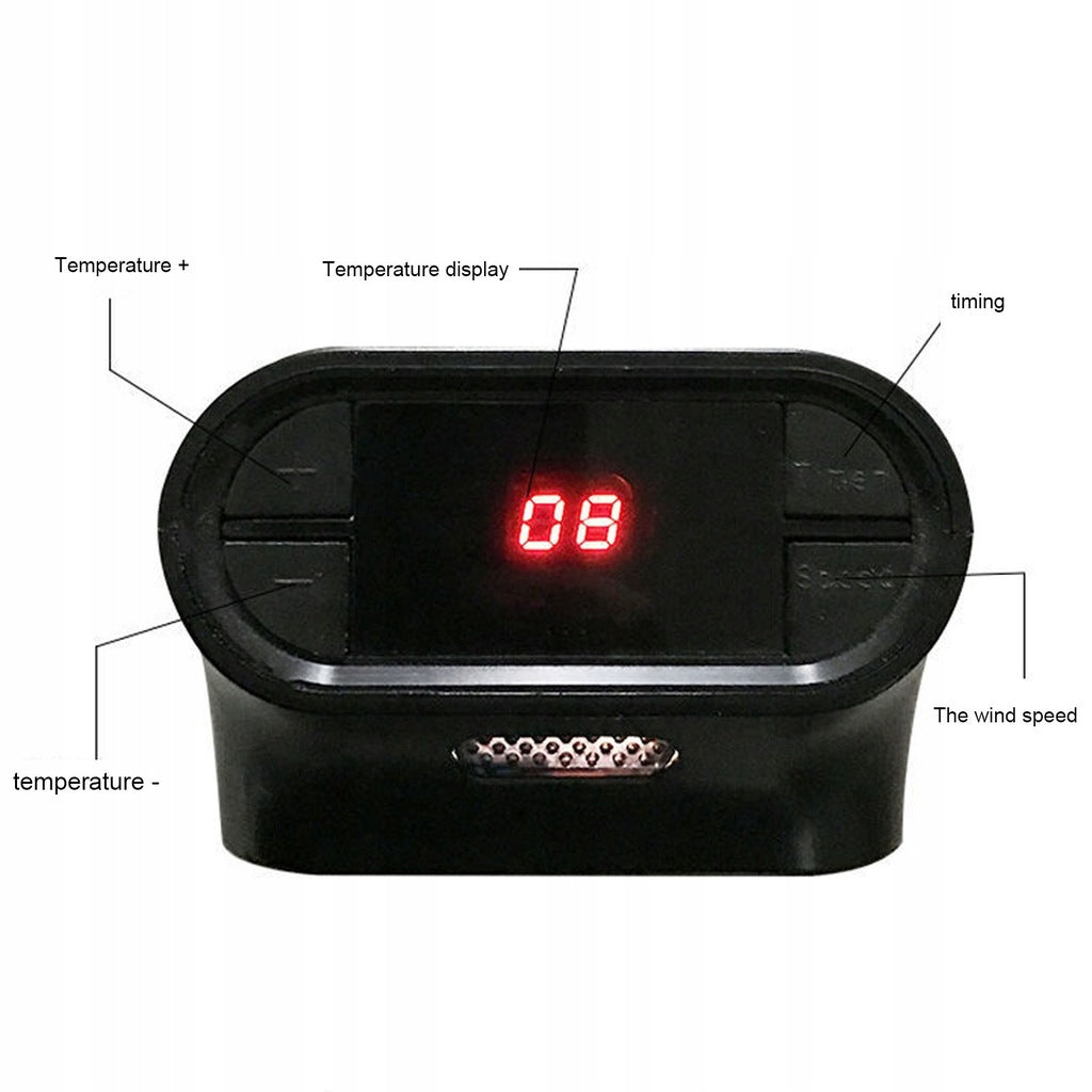 Electric Heater 400W Mini For Outlet With LED Fireplace Effect + Remote Control Packaging status original