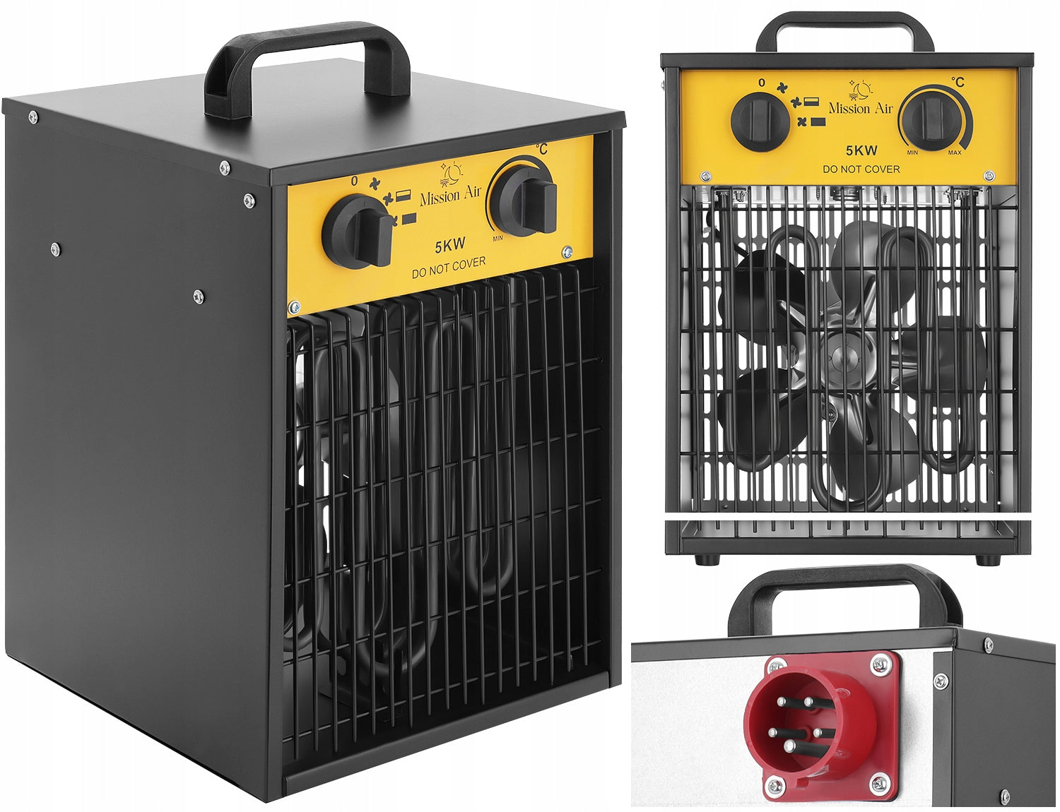 Electric Heater Blower Heater Farelka 5kW THERMOSTAT 5000w 400v