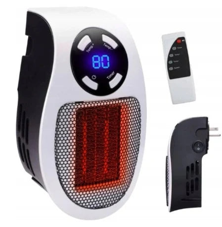 Electric Heater Farelka 500W for socket TIMER LCD Ceramic + PILOT