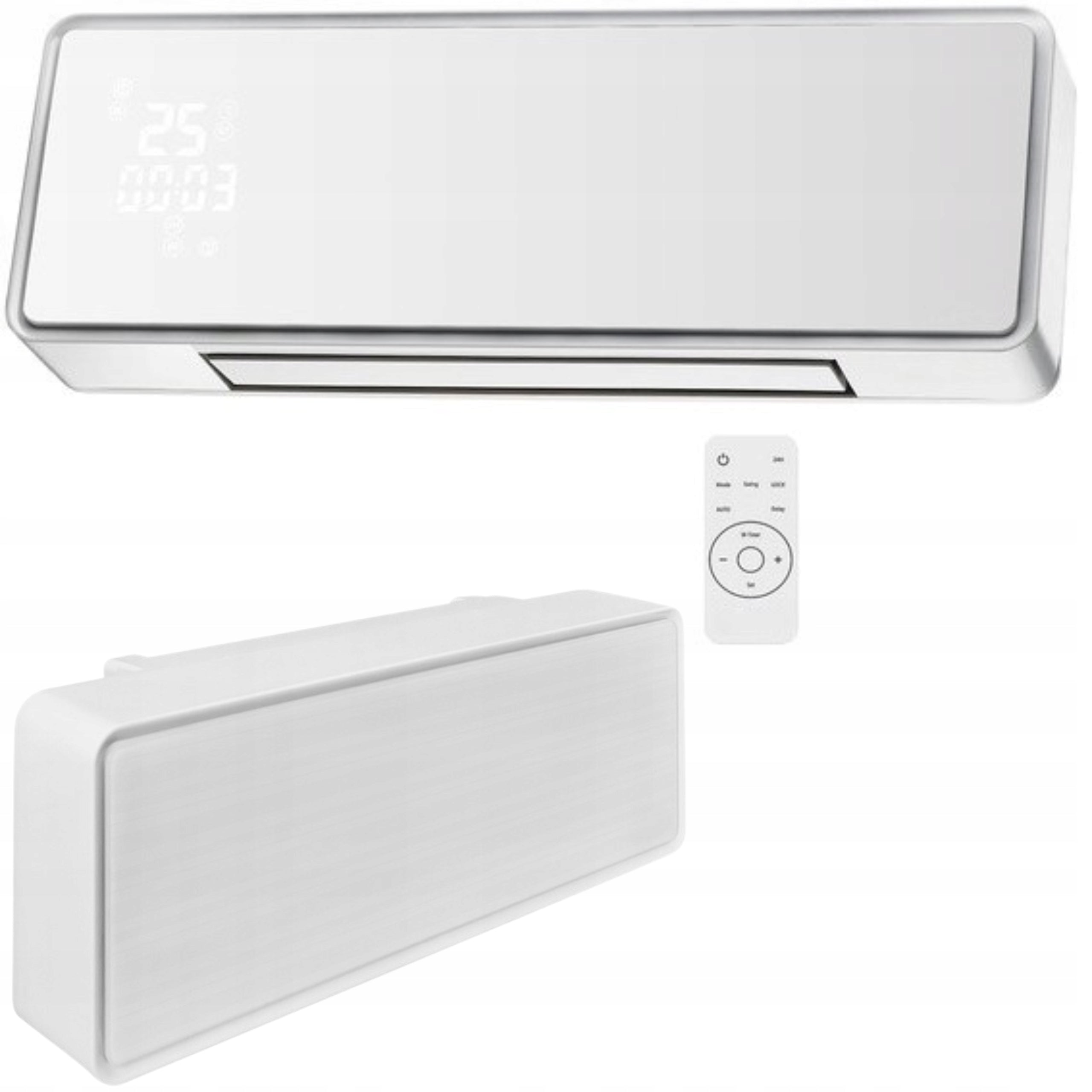 Electric Heater Glass Room WiFi + Remote Control 2000W Air Curtain