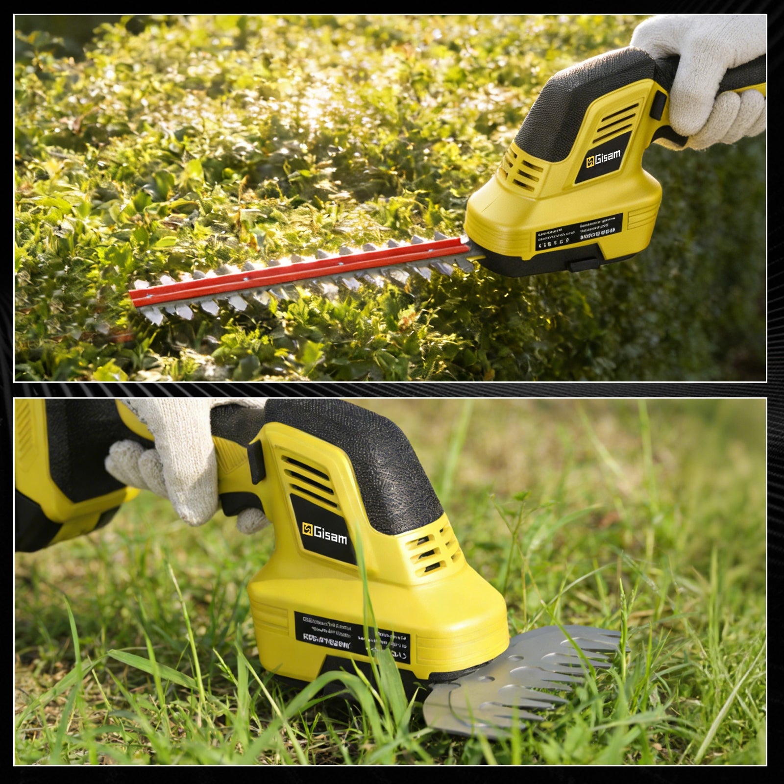 Electric Hedge Trimmer Cordless Grass Shears 2Ah 2x Blade Packaging status original