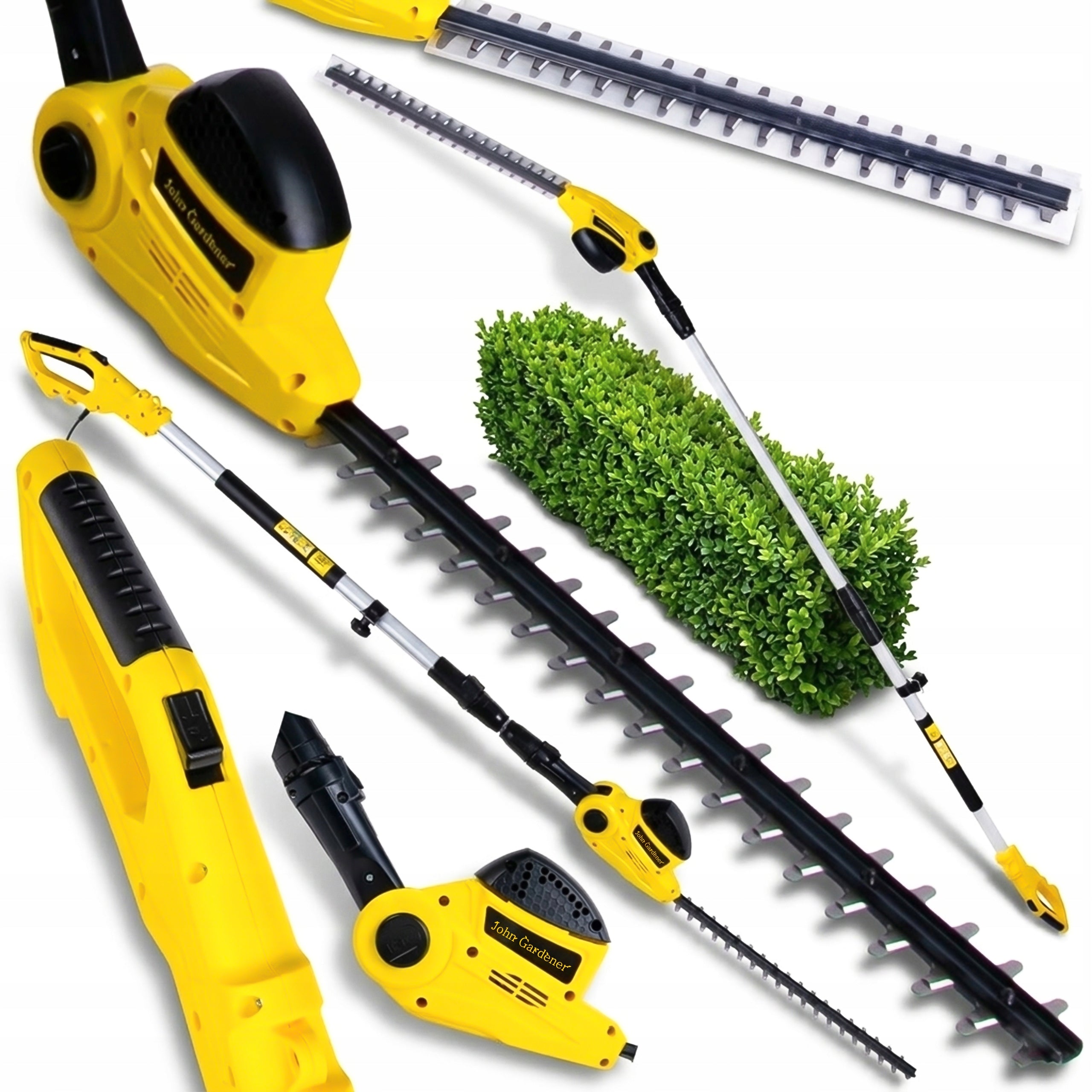 Electric Hedge Trimmer Telescopic Boom 2,7M 550W 55CM