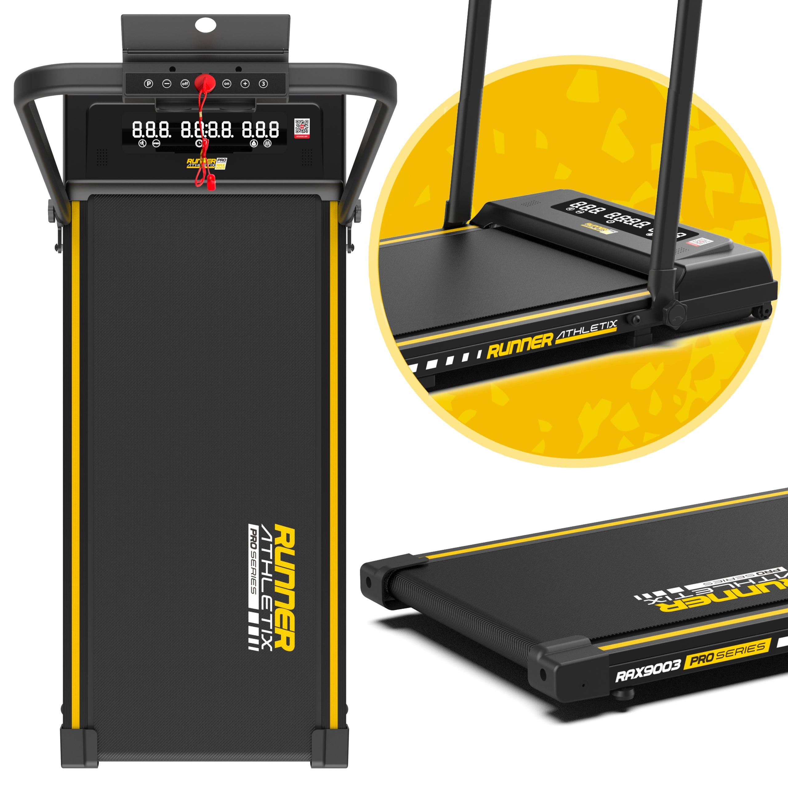 Electric Home Folding Treadmill Walkingpad Runner QUIET 12km/h RAX9003 Packaging status original