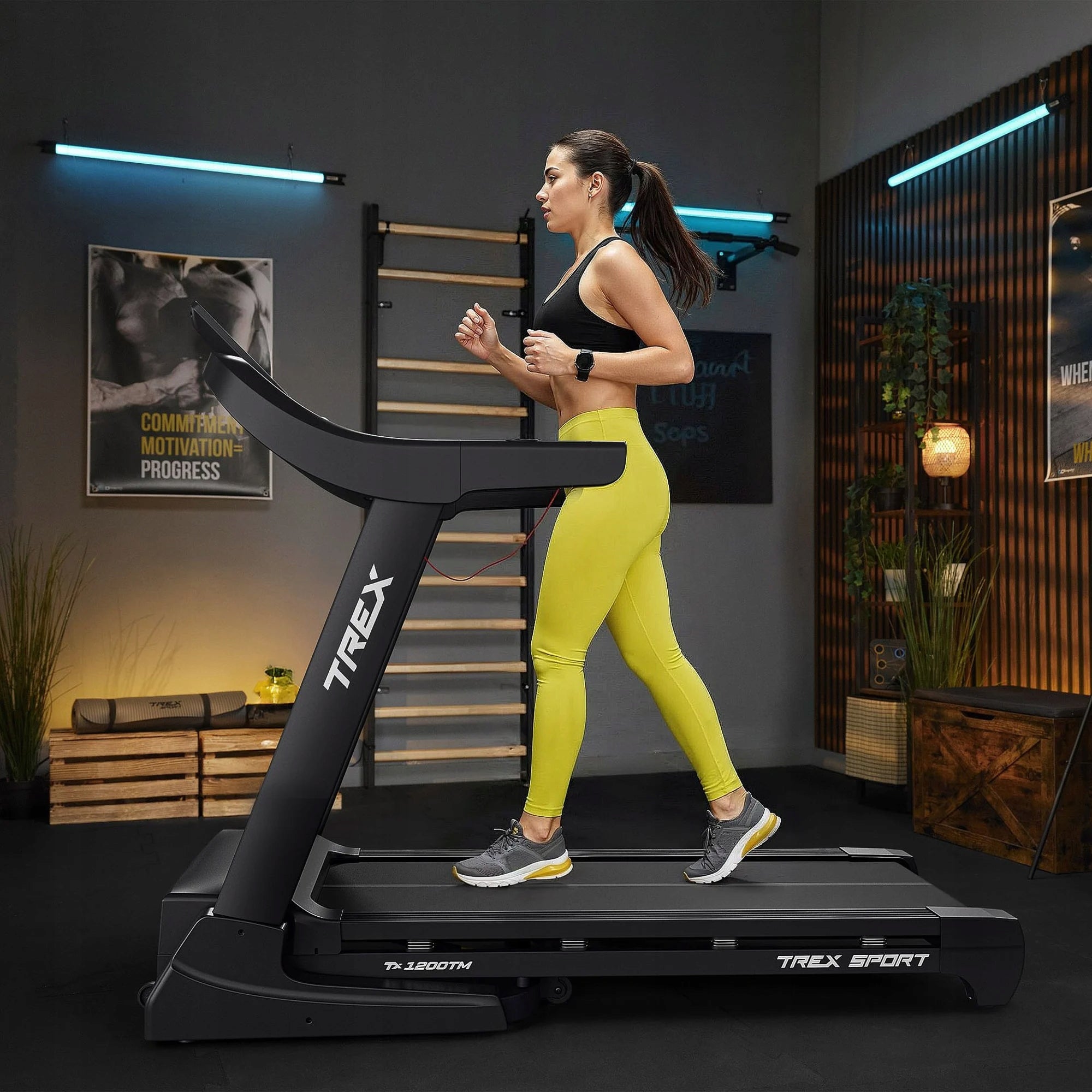 Electric Home Treadmill Folding Adjustable Angle 20 KM/H ROOK TREX SPORT Packaging status original