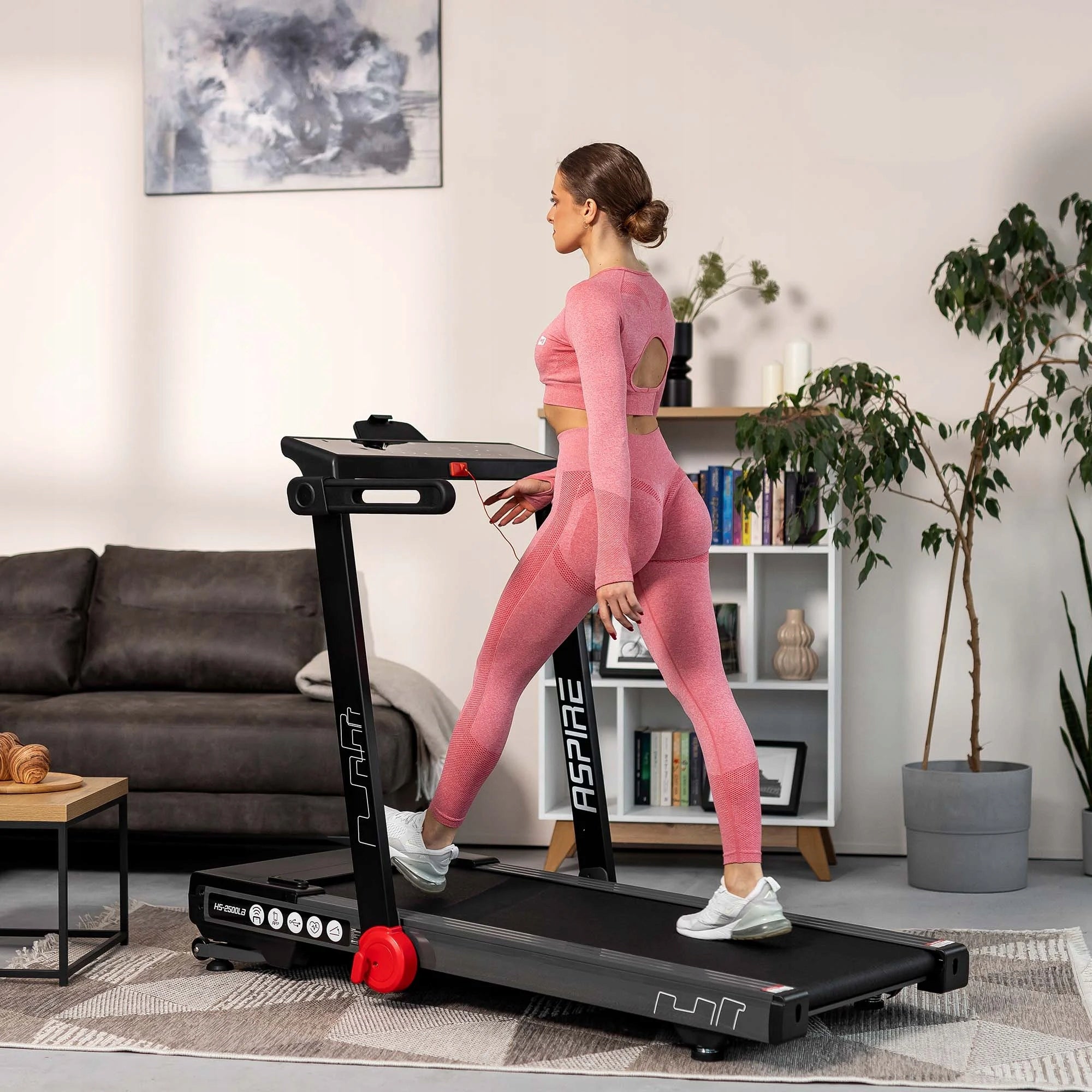 Electric Home Treadmill Folding Flat Angle Adjustable 18km Kinomap Brand Hop-Sport
