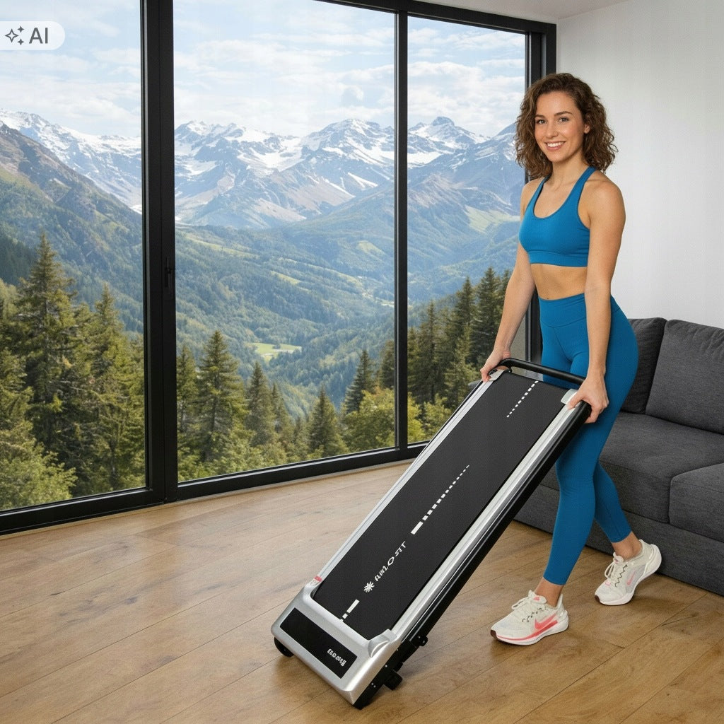 Electric Home Treadmill Folding Under Bed Quiet 10 km/h Slope Angle Manufacturer code Vela
